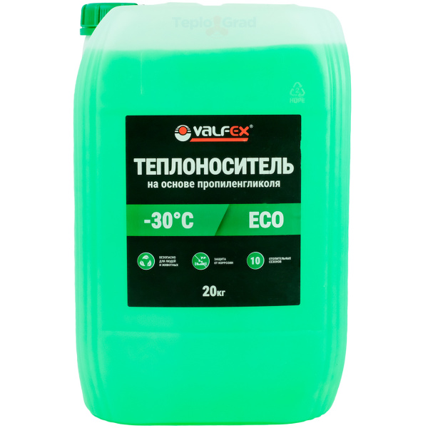 Теплоноситель Valfex ECO-30 20 кг (на основе пропиленгликоля)