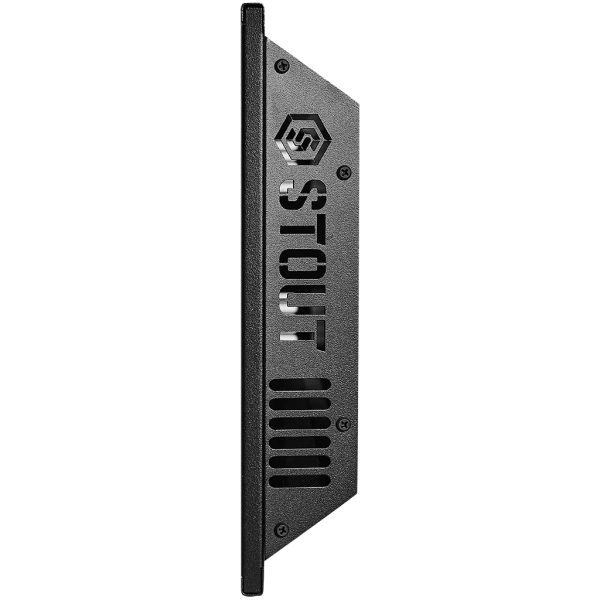 Отопительная панель Stout White Stone SCT 120x30 белый гранит / черный корпус