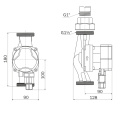 Насос циркуляционный Aquario PRIME-A1-256-180
