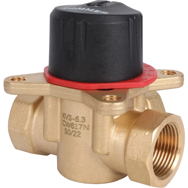 Трехходовой клапан Rommer 3/4 KVs 6,3