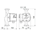 Циркуляционный насос Grundfos UPS 25-60 130 96281476