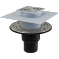 Душевой трап AlcaPlast APV4344 105x105 DN50/75 регулируемый, вертикальный выпуск
