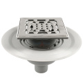 Трап для душевой с сухим затвором Zeissler 15x15см. прямой (вертикальный) выпуск