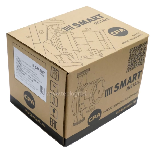 Циркуляционный насос Smart Install CPA 25-75 180мм