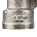 Угольник 3/4x1/2 ВВ никелированный Stout