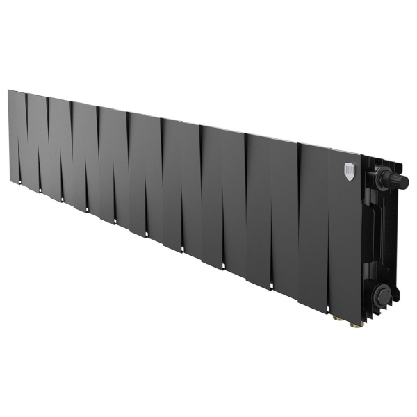 Биметаллический радиатор Royal Thermo PianoForte 200 Noir Sable VR80 20 секций с нижним подключением