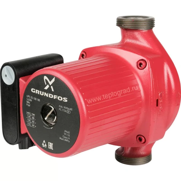 Циркуляционный насос Grundfos UPS 25-100 180 95906480