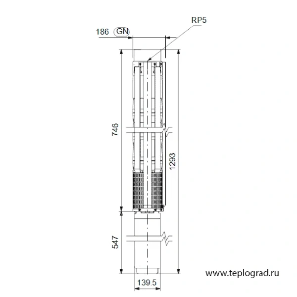 Скважинный насос Grundfos SP 95-2-BBN 3x380 6" 195169D2