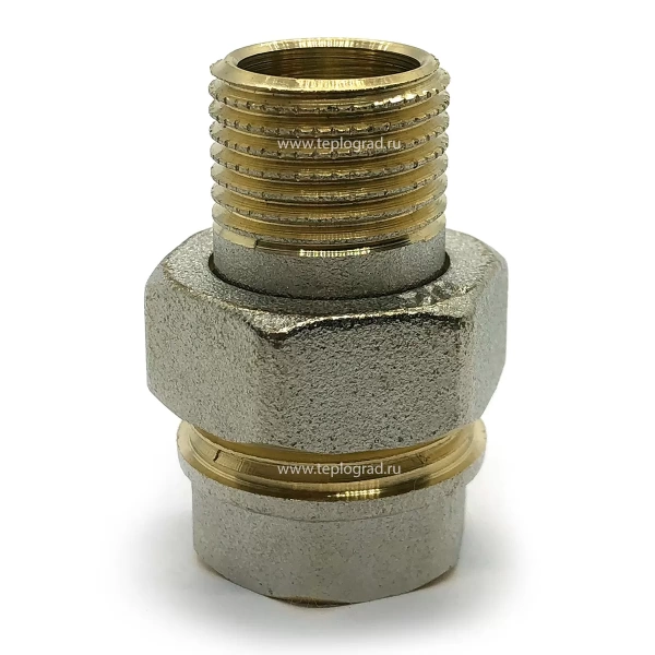 Американка прямая TIM 1/2 никелированная HJS022N