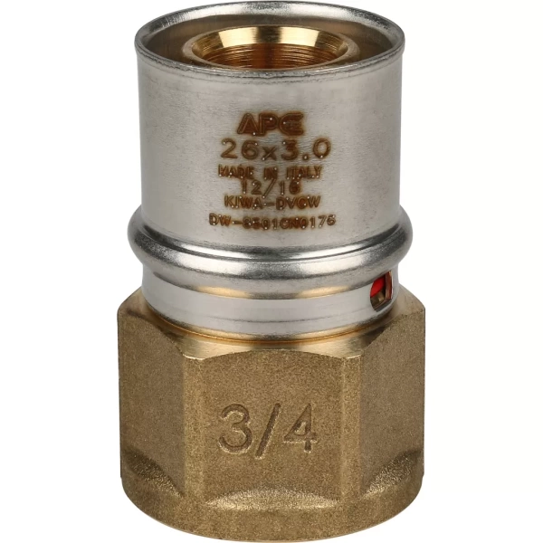 Переходник с внутренней резьбой прессовой Stout 3/4 x 26