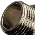 Ниппель переходной 1/2x3/8 НН никелированный Stout