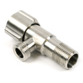Кран угловой TIM 1/2x1/2 НР нержавеющая сталь BL5853.02S