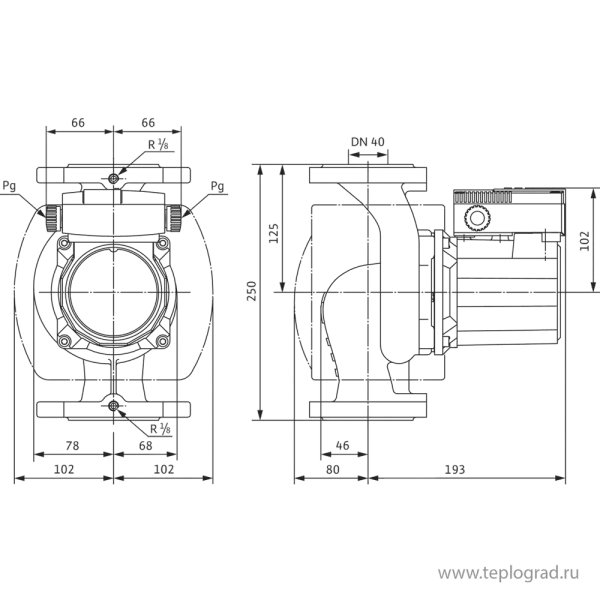 Циркуляционный насос Wilo TOP-S 40/7 EM PN6/10 1x230
