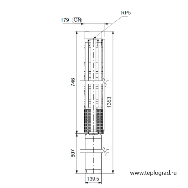 Скважинный насос Grundfos SP 95-2N 3x380 6" 19501902