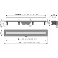 Душевой лоток AlcaPlast APZ18 650 мм с решеткой из нержавеющей стали