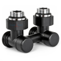 Узел нижнего подключения Royal Thermo Design угловой 1/2x3/4, черный