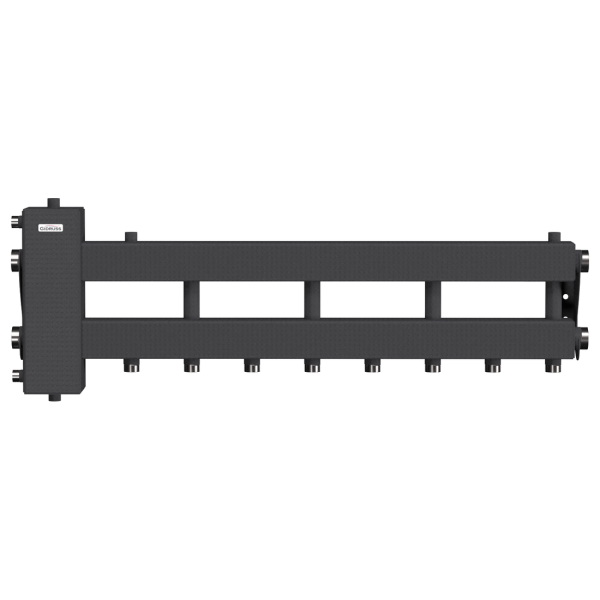Балансировочный коллектор Gidruss BM-150-5D (до 150 кВт, подкл. котла G 1 1/2, 4 контура G 1)
