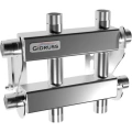 Распределительный коллектор Gidruss MKSS-40-3DU (40 кВт G 3/4, 3 конт. G 3/4 звездочкой)