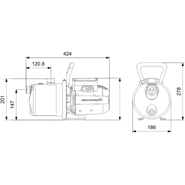 Поверхностный насос Grundfos JP 5-48 99458769