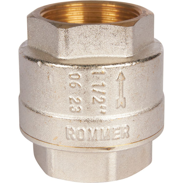 Обратный клапан Rommer  1 1/2 с металлическим седлом