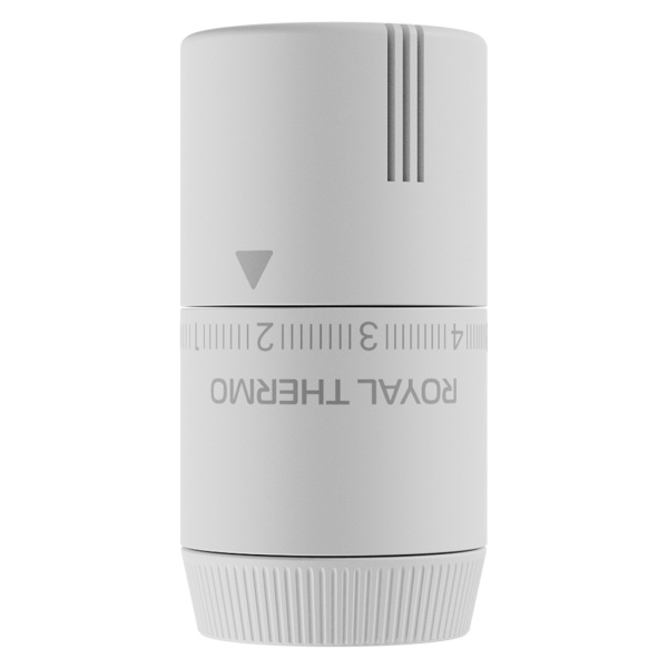 Термостатическая головка Royal Thermo Design М30x1,5 белая soft touch