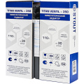 Биметаллический радиатор Stout Titan Ventil 350 4 секции, нижнее подключение, графит