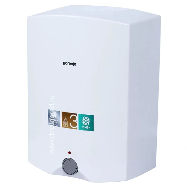Накопительный водонагреватель Gorenje GT 10 O/V6 устанавливается над мойкой
