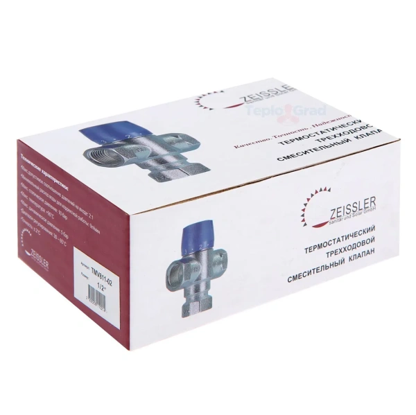 Термостатический смесительный клапан Zeissler TMV811-02 1/2 с антиожоговой функцией