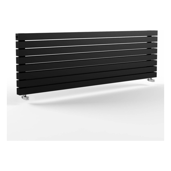 Стальной трубчатый радиатор Stout Warmmet Power 60H длина 750 мм 8 секций, нижнее левое подключение (черный)