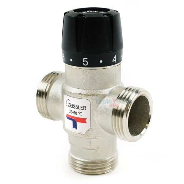 Термостатический смесительный клапан Zeissler 1 НР 35-60°С KVs 2.5
