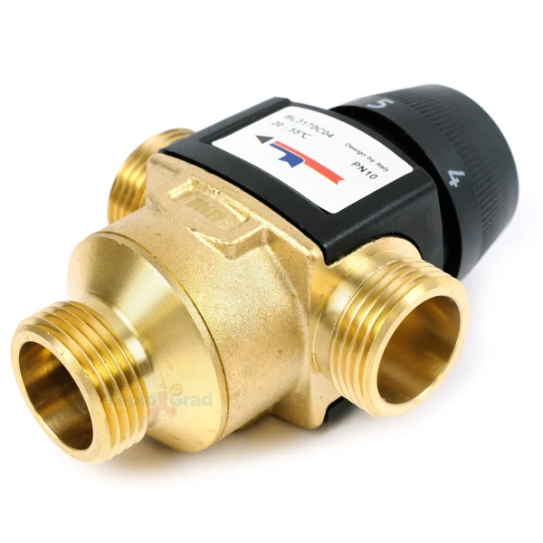 Термостатический смесительный клапан Zeissler 1 20-55°С KVs 4.5 BL3170C04