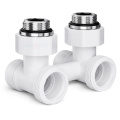 Узел нижнего подключения Royal Thermo Design угловой 1/2x3/4, белый