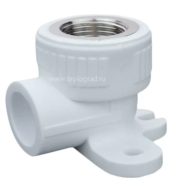 Угольник комбинированный с креплением TIM ВР 25x1/2 PP-R