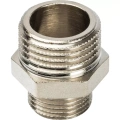 Ниппель переходной 1/2x3/8 НН никелированный Stout
