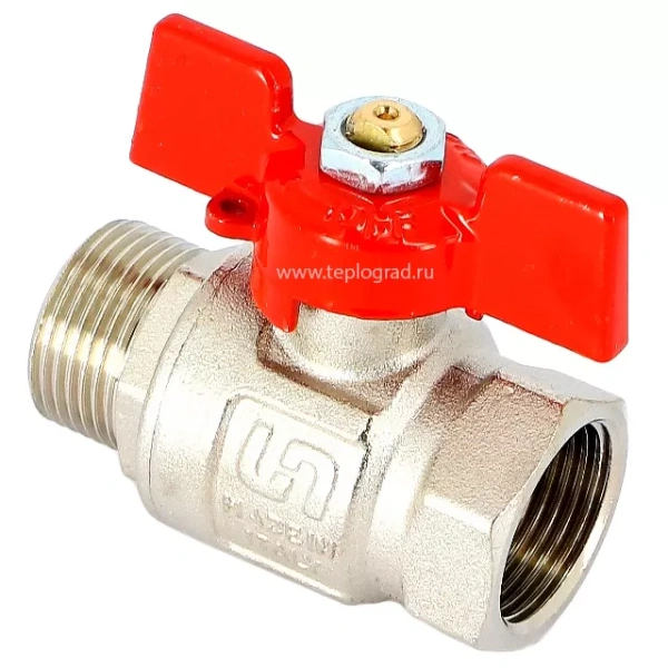 Кран шаровой Uni-fitt Etalon НВ 3/4, ручка бабочка