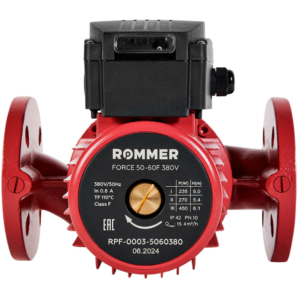 Циркуляционный насос Rommer Force 50-60F фланцевый (380 В)