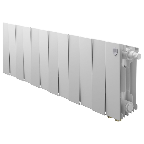 Биметаллический радиатор Royal Thermo PianoForte 200 Bianco Traffico VR80 12 секций с нижним подключением