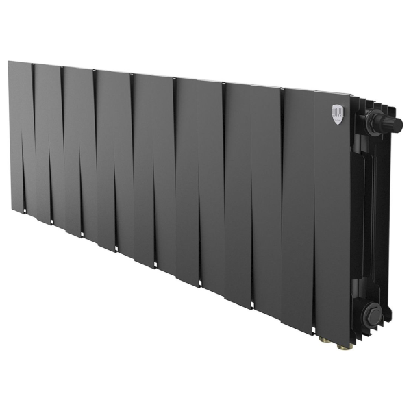 Биметаллический радиатор Royal Thermo PianoForte 300 Noir Sable VR80 16 секций с нижним подключением