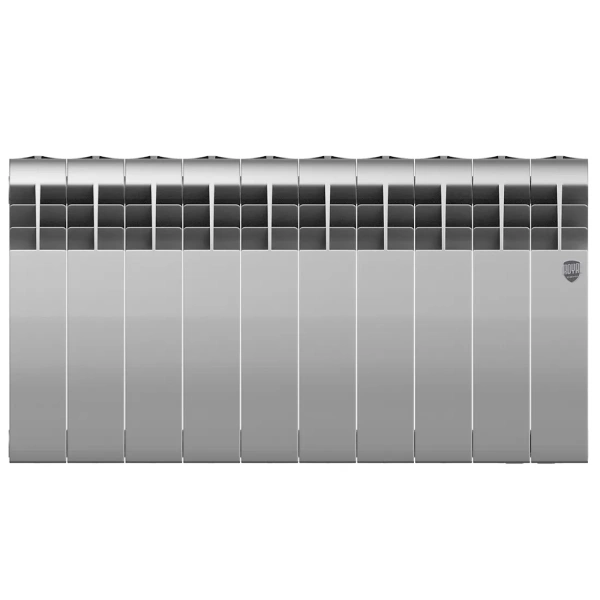 Биметаллический радиатор Royal Thermo BiLiner 350 Silver Satin 10 секций