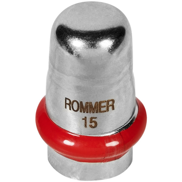 Заглушка 15 Rommer из нержавеющей стали прессовой
