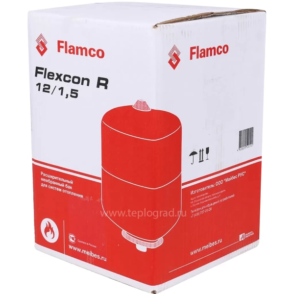Расширительный бак Flamco Flexcon R 12 для систем отопления 6 бар