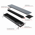 Конвектор внутрипольный Royal Thermo ATRIUM-75/200/1900-DG-U-NA с естественной конвекцией