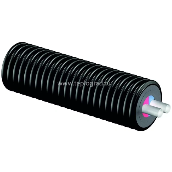 Теплоизолированная труба Uponor Ecoflex Varia Twin 2x50x4,6/175