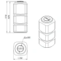Емкость пластиковая Экопром L 750л синяя