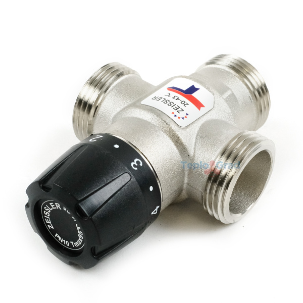 Термостатический смесительный клапан Zeissler 1 НР 20-43°С KVs 2.5