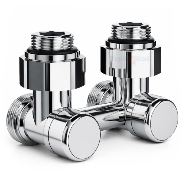 Узел нижнего подключения Royal Thermo Design угловой 1/2x3/4, хром