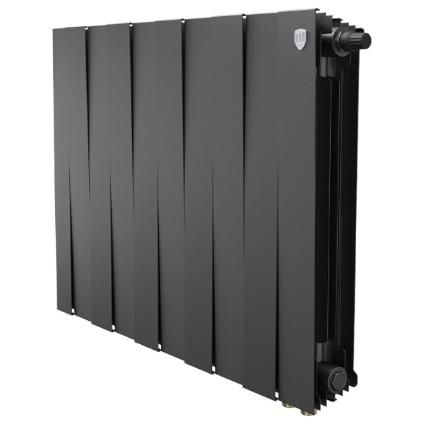 Биметаллический радиатор Royal Thermo PianoForte 500 Noir Sable VR80 10 секций с нижним подключением