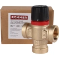Термостатический смесительный клапан Rommer 3/4 ВР 20-43°С KVs 1.6
