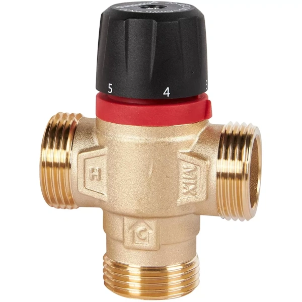 Термостатический смесительный клапан Rommer 1 НР 20-43°С KVs 1.6