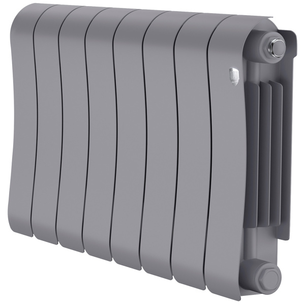 Биметаллический радиатор Royal Thermo Infinity 300 Silver Satin 8 секций